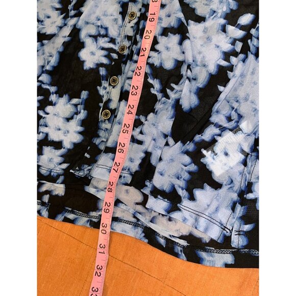 NWT Free People Onyx Indigo Combo Lucky Shirtee Womens size XL - Picture 11 of 12